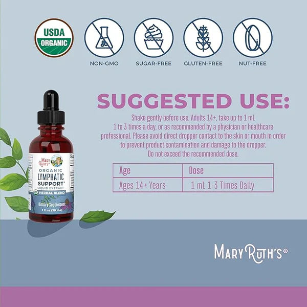 Organic Lymphatic Support Herbal Extract